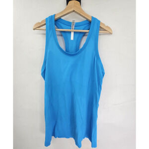 Athleta Women's Tank Top XL Blue Racerback Sleeveless Athletic Shirt Workout Gym